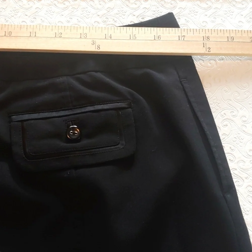 Investments Women's Black Skirt with 6 Button Sailor Front Sze 12